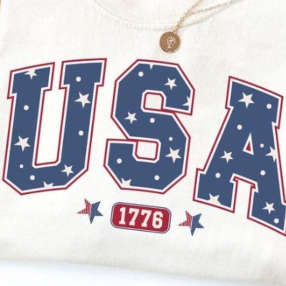 America Shirt, Fourth of July Shirt, 4th of July Tee - Picture 2 of 4